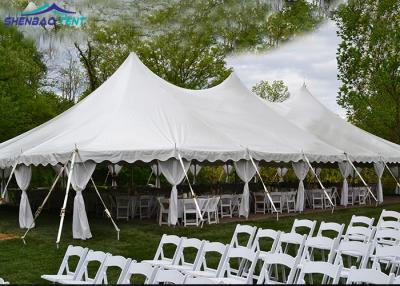 China 1000 People White Large Marquee Tent With PVC Sidewalls For Temporary Event for sale