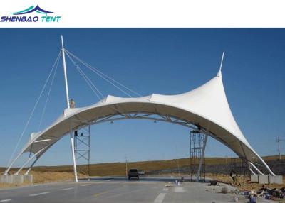 China Heat Insulation Tensile Canopy Structures With Steel Pipe Frame High Temperature Resistance for sale