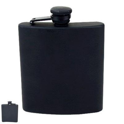 China 6OZ Stainless Steel Hip Eco - Friendly Matte Black Flask for sale