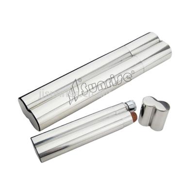 China Custom made cigar tube stainless steel twin tube hot sale twin flask for sale