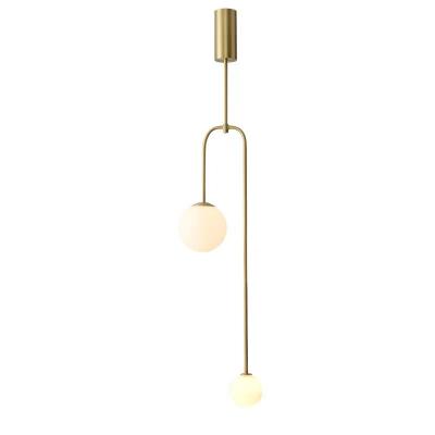 China Modern Industrial Glass Ball Pendant Lighting For Bedroom/Hotel Nordic Gold Pendant Lamp /Hanging Lights Art Deco Pendant Lamp Home Indoor for sale