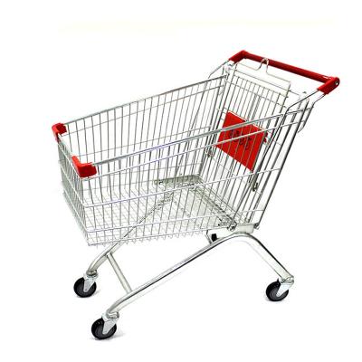 China Durable Supermarket Shopping Trolley Trolley Supermarket Lightweight Shopping Trolley With Customized Logo for sale