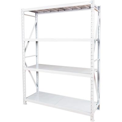 China Corrosion Protection Industrial Bonded Warehouse Metal Boltless Storage Racks Shelf Stacking Racks And Shelves for sale