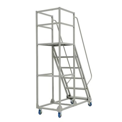 China Corrosion protection height type 300kg ladder truck platform trolley details with wheels platform height for sale