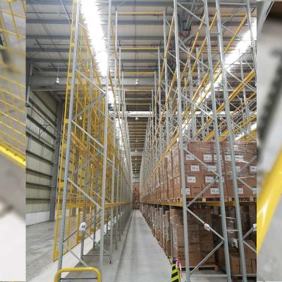 China Corrosion Protection Heavy Duty Pallet Racking Warehouse Storage Aisle Very Narrow Rack For Warehouse Rack for sale