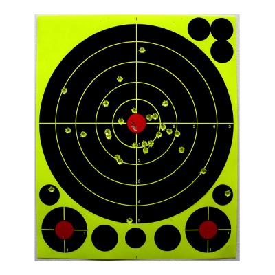 China Splatter Target Shooting Custom Self Adhesive Paper Reactive Splatter Aims Stickers for Gun Rifle for sale