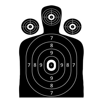 China Splatter Target Firing Range Paper Silhouette Targets for Airsoft Guns BB Guns Pistol Airsoft Pellet Guns Rifles Guns fire for sale