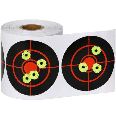 China Adhesive Reactive Splatter Target Stickers Targets for Shooting with Fluorescent Impact Shooting Aims for BB Pellet for sale