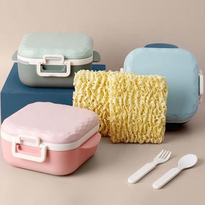 China Reusable Bento Kids School Plastic Lunch Box Freshness Preservation Place Noodle Bowl Food Storage Container for sale