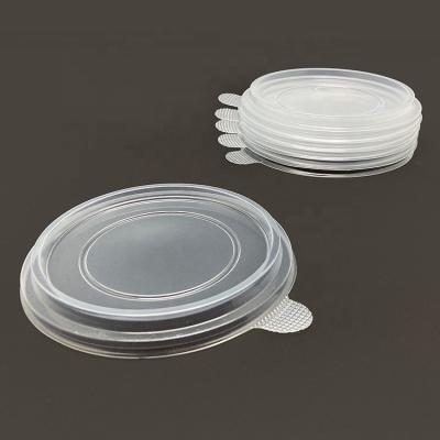 China Vintage Take Out Round Disposable Storage Container PP Fruit Salad Soup Bowls Plastic Lid for sale