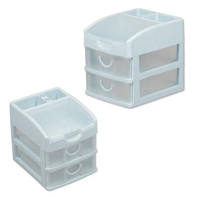 China CLASSIC 2 Seats Cabinet Office Storage Plastic Organizers Desk Drawer for sale