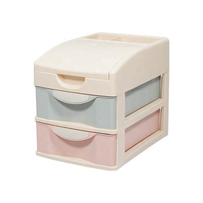 China CLASSIC Multifunctional Desk Organizer Makeup Storage Box Hot Sell Plastic Drawer for sale