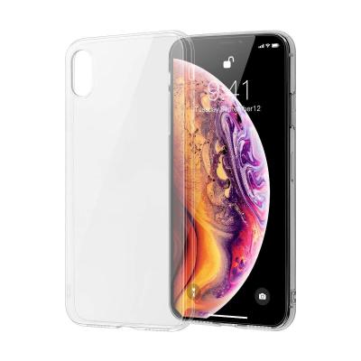 China Shockproof Clear Transparent Soft TPU Mobile Phone Cover Device Smartphone Shockproof Case For Apple iPhone XS Max Cover Case for sale