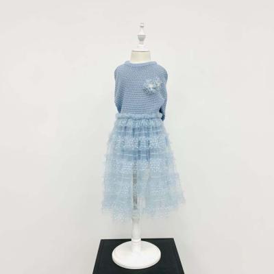 China Top quality best price kids blue design long 2020 new glitter sparkle sequined skirt for sale