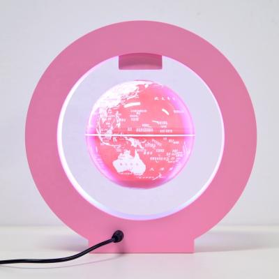 China Pink for Girl Levitating Globe and Magnetic Rotating with LED Light R4-pink Globe for sale