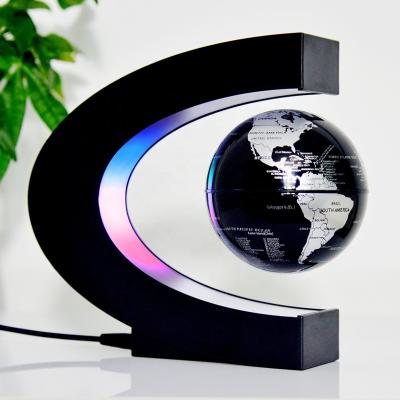 China Gifts C Shape Magnetic Floating Globe With LED Frame Light for sale