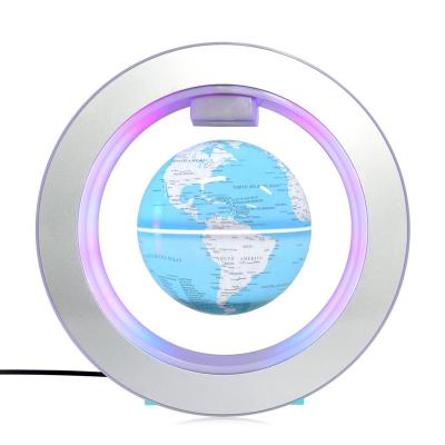 China Globe Levitating Prince Automotive Blue Design World Globe Levitating And Floating Magnetic Rotating With LED Light Globe for sale