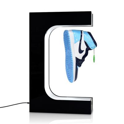 China Shoe Levitation LED Display Lighting Magnetic Shoe Floating And Rotating Display For 300-700gs Shoe for sale