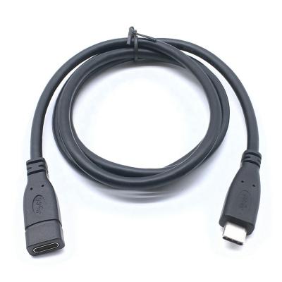 China MP3/MP4 Player 32a A 3.1 b Gen 2 Data Sync 10Gbps Fast Charging USB Type C Extension Cord 3.1 Cables Type-C Male To USB-C Female OTG Cable for sale