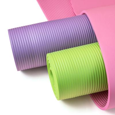 China 15mm Factory Customized Non-slip Pilates Gym NBR Fitness Yoga Resting Eco-Friendly Mat for sale