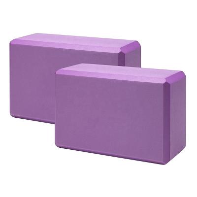 China Non-Toxic/Odorless Eva Customized Block Hot Sale Natural Odorless High Foaming Low MOQ Yoga Exercises Purple Color Wholesale Hot Sale for sale