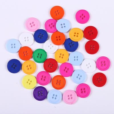 China 100pcs/bag 9~25mm Washable Mixed Round Resin Buttons 4 Holes Sewing DIY Accessories Embellishments Cardmaking Scrapbooking Crafts for sale