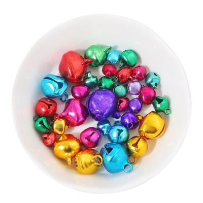 China Jingle Bells Keychain Charming Lacing 6-14mm Aluminum Aluminum Bell for Jewelry Christmas Pendants DIY Decorations Making Crafts for sale