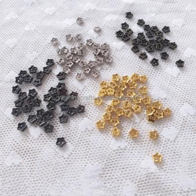 China 50pcs/bag 4mm Washable Metal Mini Star Buttons 2 Holes Tiny Baby Doll Clothes Sewing Accessories DIY Crafts Scrapbooking for sale