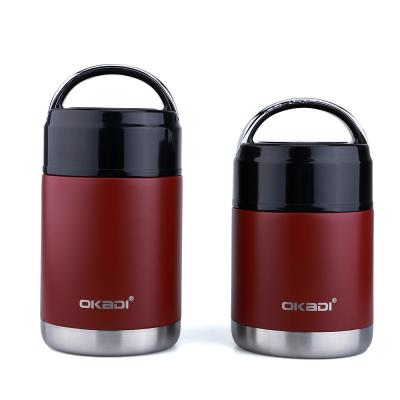 China hot products vaccum thermos stainless steel kids school food flask with spoon 27oz for sale