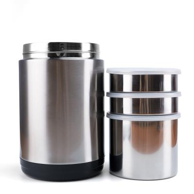 China 800 ml 500 ml 1,5 L/2 L Vakuumflasche Lebensmittelbehälter Edelstahl Isolierte Lebensmittelthermos Suppe Mittagessen Thermos zu verkaufen