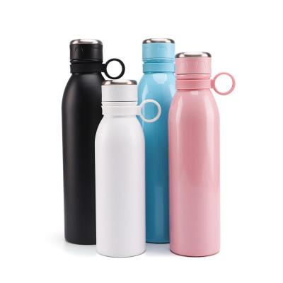 China Best Seller Drinkware Custom Printed Vacuum Flask Double Wall Stainless Steel Insulated Ring water bottle for sale