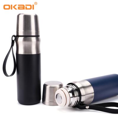 China New Arrival 600ML Bullet Shape Stainless Steel Insulated Thermal Vacuum Flask Outdoor Thermos for sale