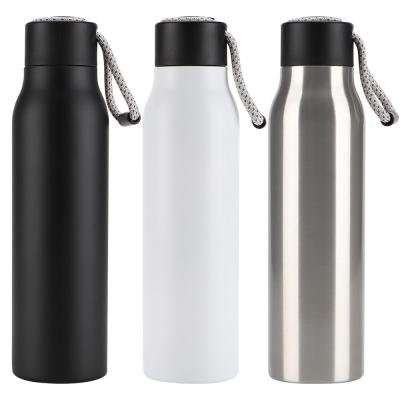 China Stainless Steel Vacuum Flask Bottle Insulated Keeps Hot and Cold Sports Canteen Water Bottle Great With Hand for sale