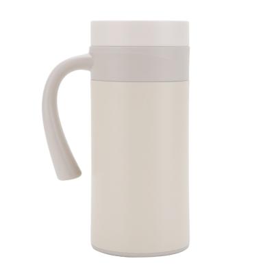 China 400ml Stainless Steel Tumbler with Handle Customizable Double Wall Stainless Steel Vacuum Flask Mugs with Lid for sale