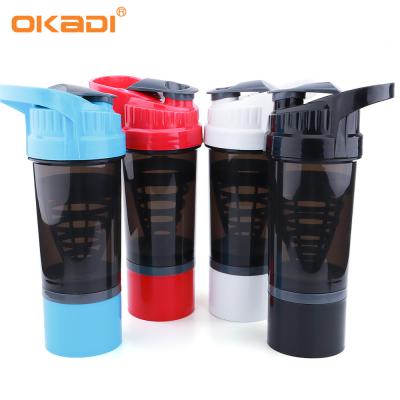 China 500ML New Design Sports Fitness Protein Shaker Cup For Gym for sale