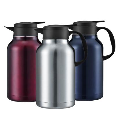 China 60 oz 2.2 litros Cafetería Camping Cafetera Agua Pared doble 18/8 de acero inoxidable en venta