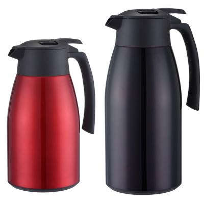 China 1500 ml 2000 ml Pot Moka de acero inoxidable de doble pared termal Pot de café y té aislado en venta