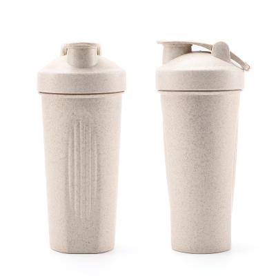 China 600ml Sports Environmental Protection Material Wheat Shaker Bottles Protien Shaker Bottles for sale