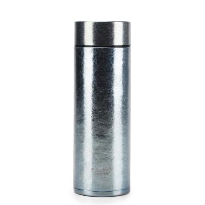 China Top Grade Double-layer Vacuum Ti Water Bottle Sterilization Anti-oxidation Handmade Titanium Warm Keeping Pot for sale