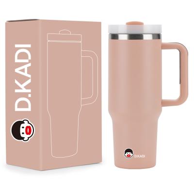 China OEM 40oz Reisen Edelstahl Tumbler Unisex Doppelwand Vakuum Isolierter Reisekuppengriff zu verkaufen