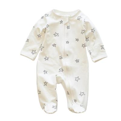 China Baby Romper Baby Zipper Overalls Comfortable Cotton Kids One Piece Footed Pajamas for sale