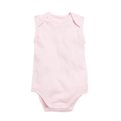 China Lovely Newborn Babies Summer Clothes Sleeveless Baby Sleeveless Unisex Cotton Romper Jumpsuits for sale