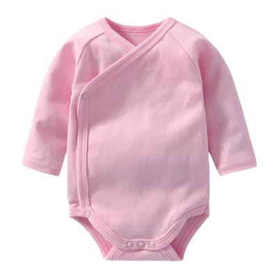 China Cute Side Snap Jumpsuit Romper Newborn Infant Baby Skin Care Baby Bodysuits for sale