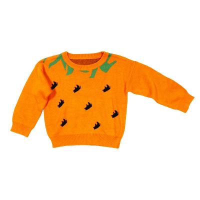 China Custom Crewneck Kids Baby Sweater Autumn Winter Jacquard Patterns Long Sleeve Vintage Kids Pullover Sweater for sale