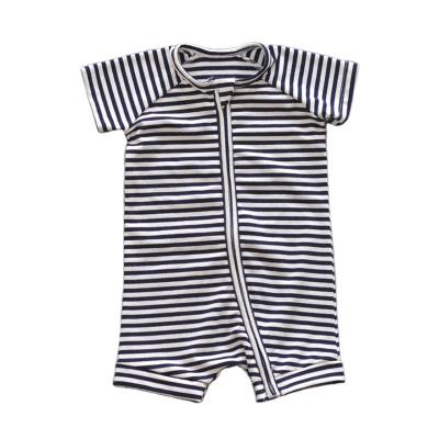 China Baby Toddler Summer Breathable Newborn Clothes Comfortable Short Sleeve Bamboo Romper Buttons Infant One-Piece Overalls for sale