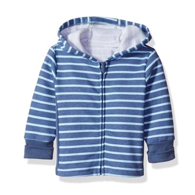 China Striped Toddler Kids Baby Boy Girl Breathable Long Sleeve Hoodie Sports Tops Pullover Sweatshirt With Pockets for sale