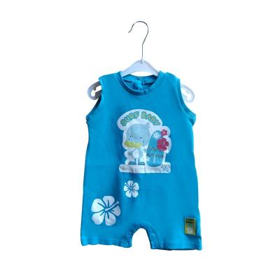 China Newborn Baby Clothes Summer Newborn Sleeveless Romper Wholesale 100% Cotton Baby Romper Jumpsuit for sale