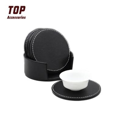 China Sustainable High Quality Custom Round Table Mat Drink Coasters Sets for sale