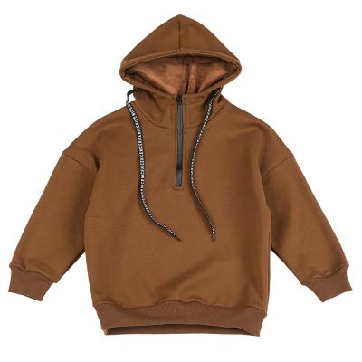 China Factory wholesale custom anti-pilling children's hoodies clothing kid clothing with zipper for sale