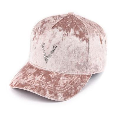 China JOINT General Purpose Lovers Soild Color Adjustable Satin Silk Striped Velvet Velvet Hats Baseball Cap Luxury Men for sale